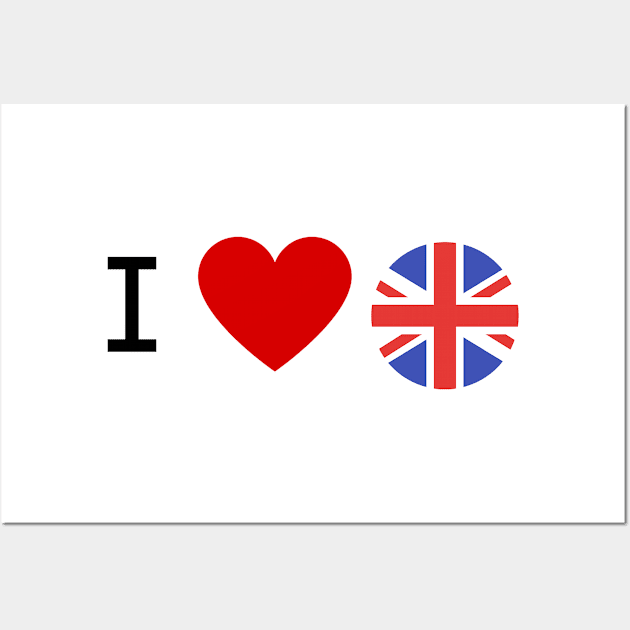 I Heart the United KIngdom Wall Art by Yasdey